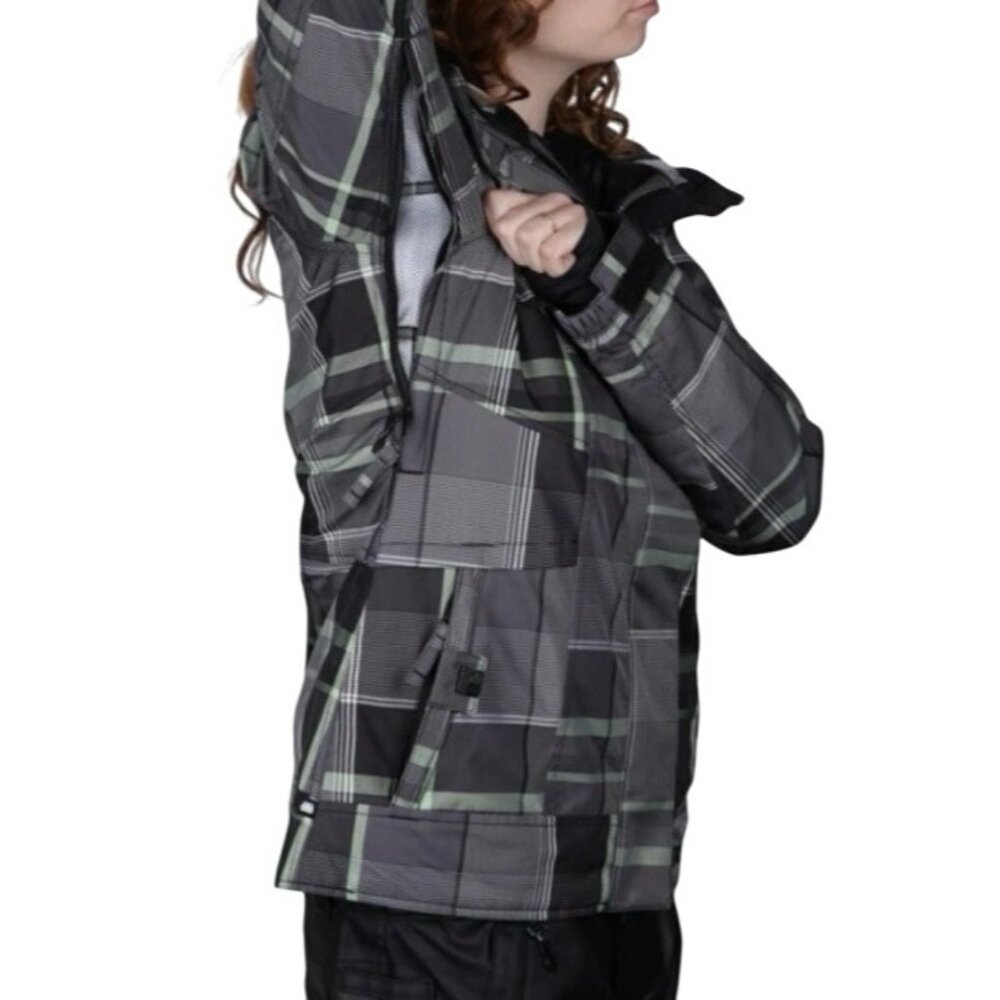Womens 686 Reserved Radiant Insulated Jacket L Black & Green  Waterproof & Breat - Picture 7 of 16
